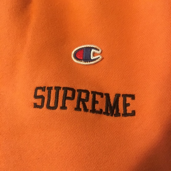 Champion x supreme collaboration sweat pants
